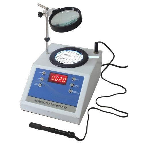 Digital colony counting station for micro lab plate enumeration