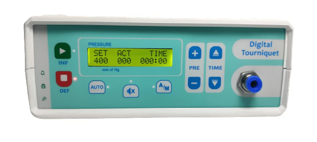 Digital Electronic Tourniquet, Fully Automatic Micro-controller Based System, Portable and Easy to Transport.