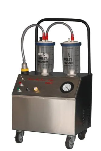 SciMed - Portable 110 V liposuction suction machine with control knob, tubing, and metal body for medical use