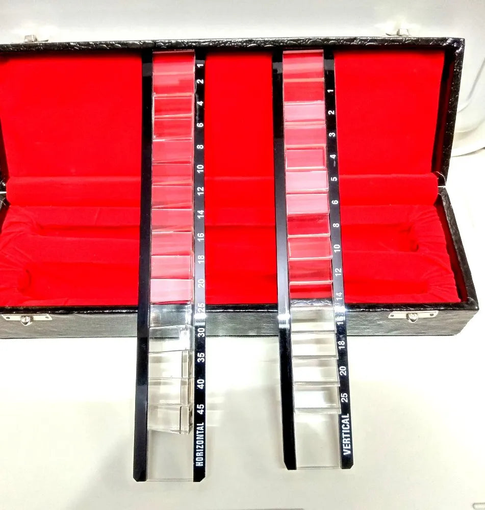 Horizontal and vertical prism bar kit for cover-test heterophoria measurement