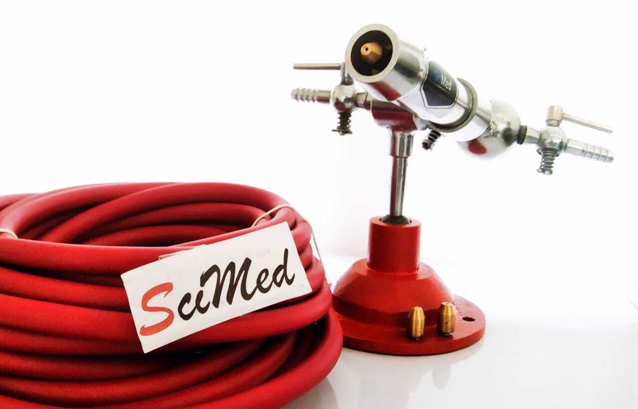 Glass blowing torch lamp with rubber hose — lab glasswork and lampworking | SciMed