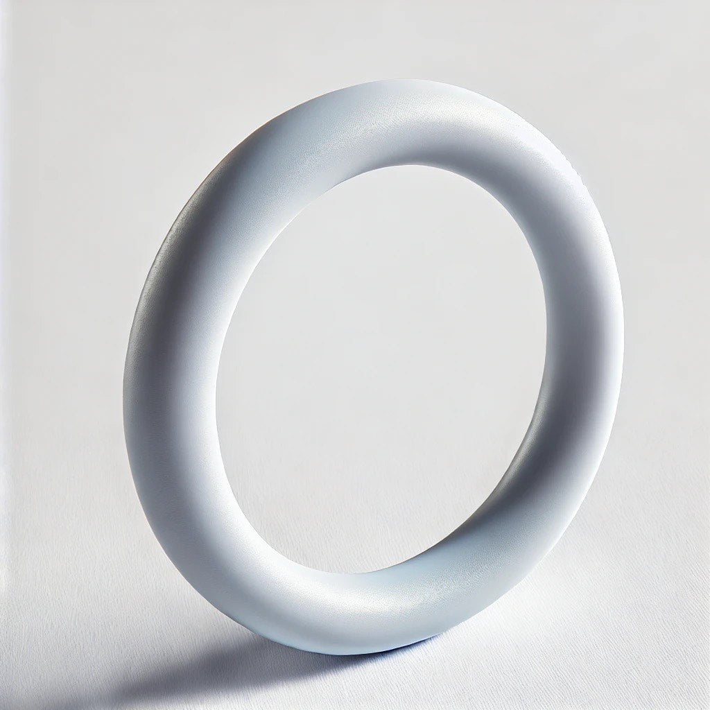 3-Size Pack Without Support variant — Ring Pessary Without Support (open-ring, prolapse only), medical-grade silicone