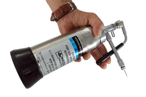 Mini Cryogun Cryo 500 ml Sprayer Cryo Can Liquid Nitrogen Spray For Dermatology With 6 Freezer Head and 3 years warranty