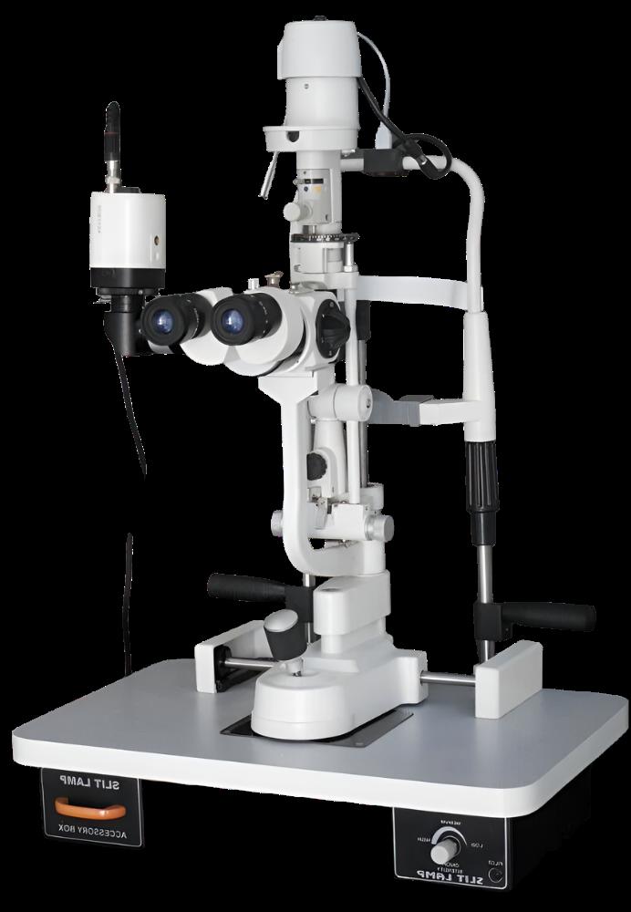 Slit Lamp Haag  Streit Type 5 Step, Applanation Tonometer Beam Splitter And Camera