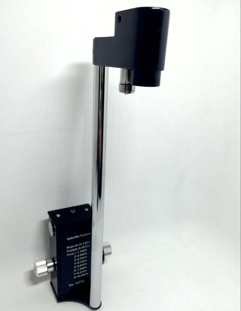 Slit Lamp Haag Streit Type 5 Step, Applanation Tonometer Beam Splitter And Camera