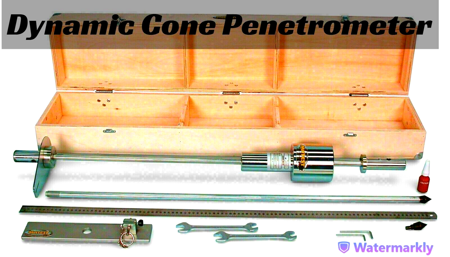 Dynamic Cone Penetrometer In Wooden Box